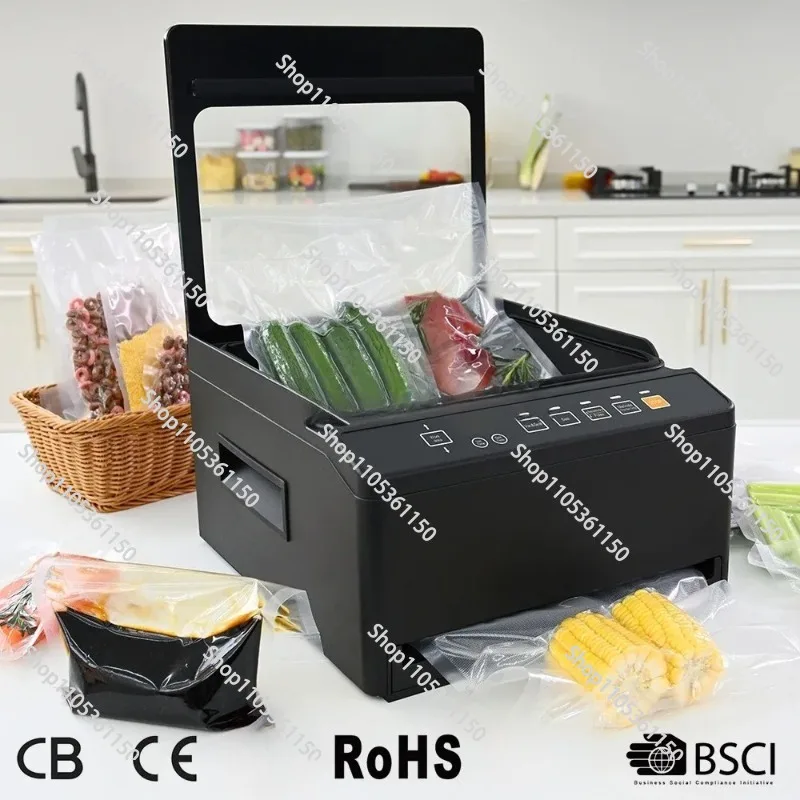 The latest fully automatic commercial household electric box food vacuum sealing machine heavy-duty bag sealing machine