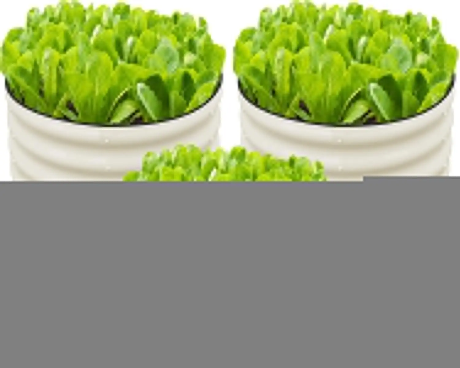 

Комплект из 3 оцинкованных круглых приподнятых грядок 2x2x1 фут (60x60x30 см) для сада, металлический ящик-клумба для выращивания растений и овощей, белый