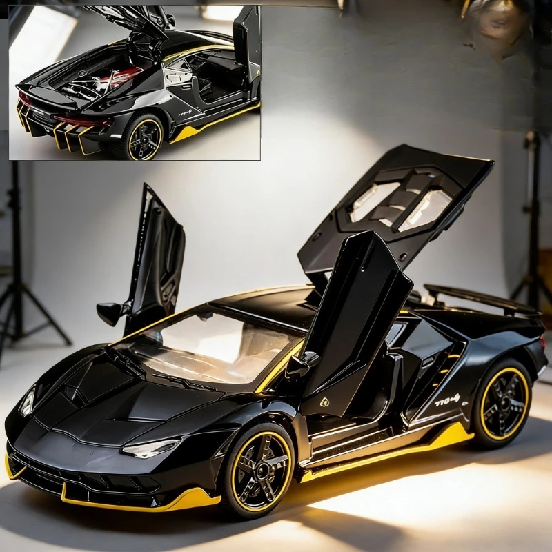 

Машинка-модель Lamborghini LP770 LP750, масштаб 1:32, спортивный автомобиль из сплава, литая, со звуком, с поднимающимся хвостом, гоночная, хит продаж, подарок для детей