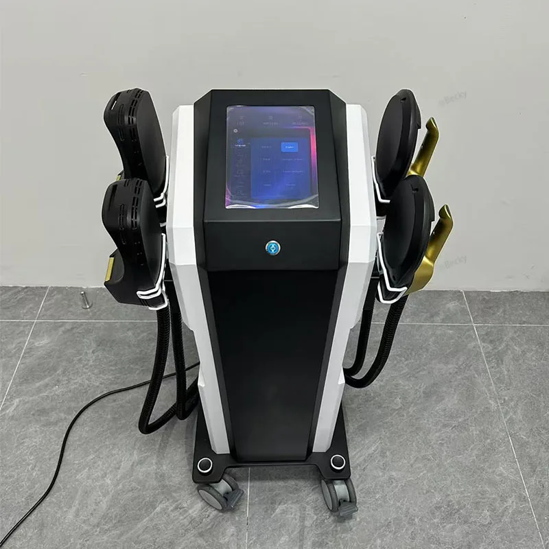 Kekuatan Besar Profesional Pembakar Lemak Penghilang Selulit 6500W Mesin Pemahat EMS Memahat 15 Mesin Tesla RF EMS