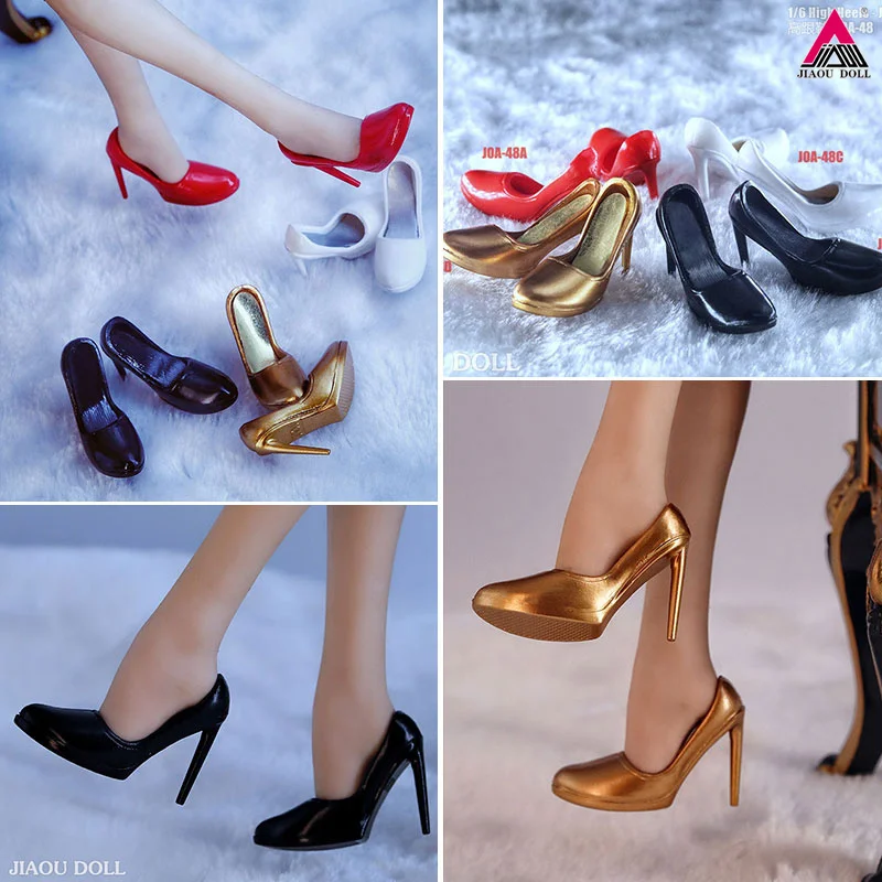 

JOA-48 1/6 Scale Fashion Sandals High Heels Shoes Model Fit 12'' Female Soldier 3.2cm Feet Lengh Action Figure Body Dolls
