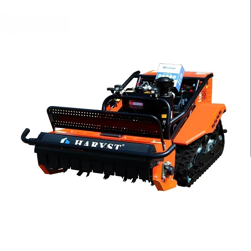 Customized Diesel Engine Large Lawn Mower Robot Remote Control Lawn Mower 800mm Cultivators