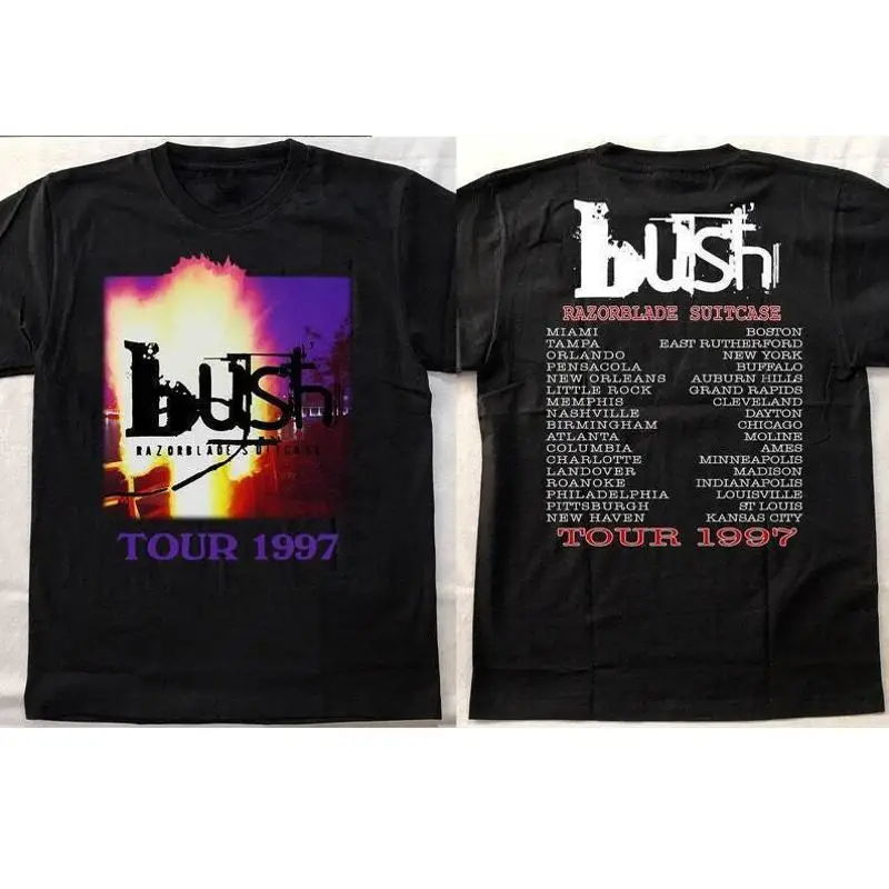 Bush Razorblade Suitcase Tour 1997 T Shirt Band Rock - AliExpress