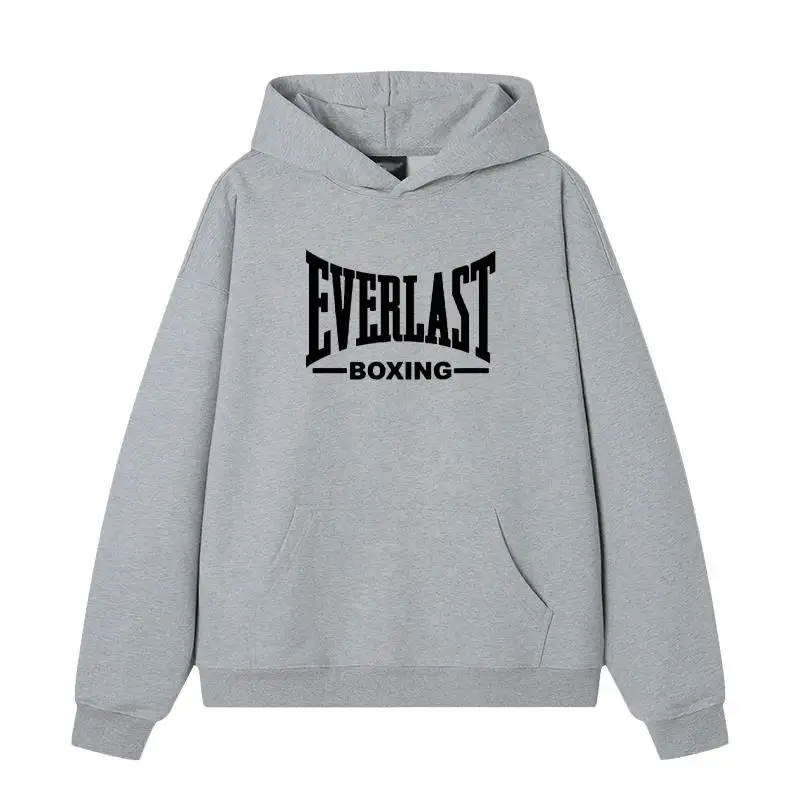 Sudadera con Capucha con Gráfico del Logotipo Everlast 2025, para Hombre y Mujer, Estilo Harajuku, Casual, Vintage, de Manga Larga