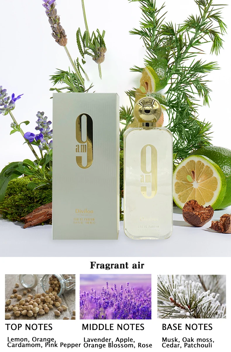 100ml Oryginalne perfumy Długotrwały zapachowy spray do ciała Bergamot Cytryna Satsuma Drzewo sandałowe Smak waniliowy na imprezy towarzyskie