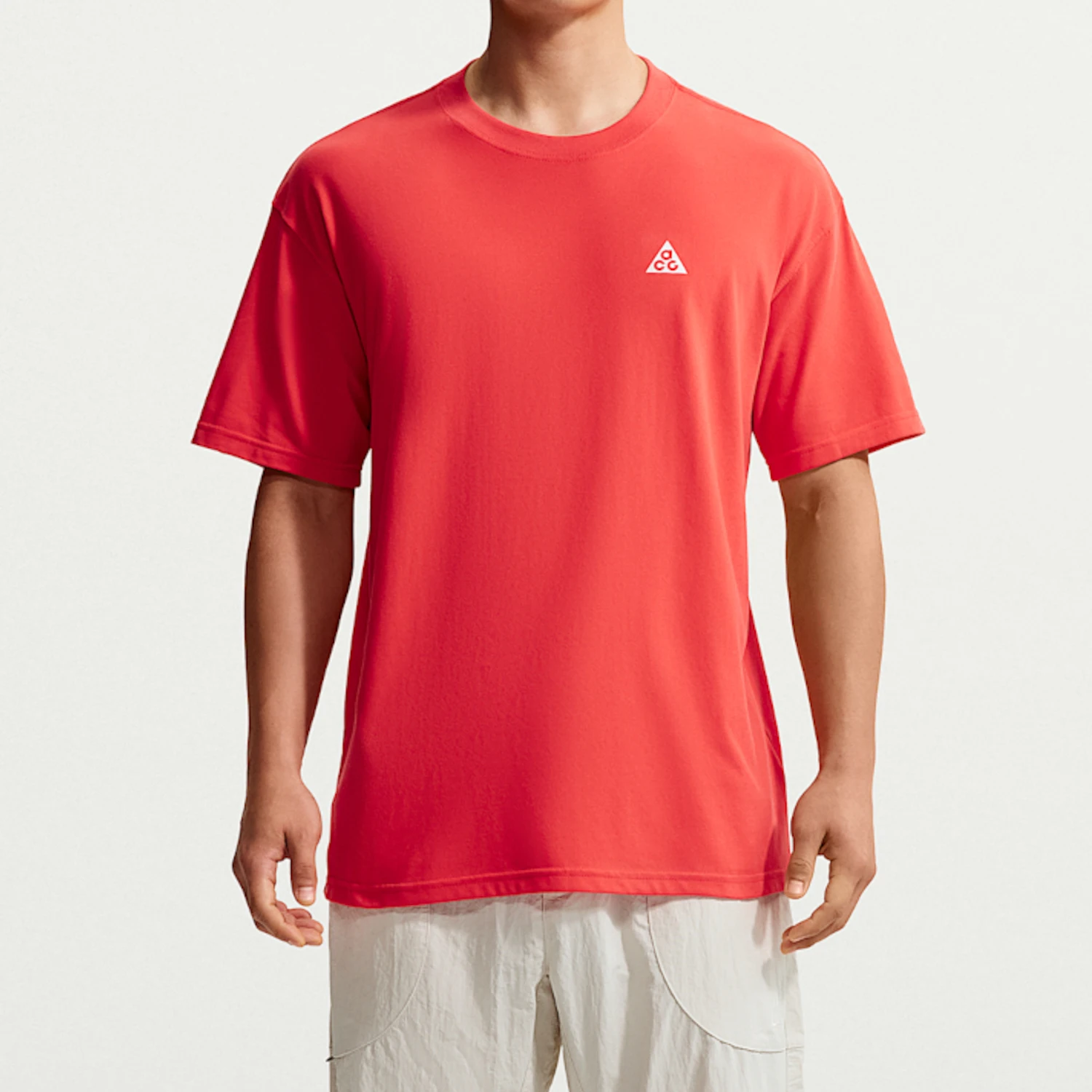 Nike genuine ACG series men's round neck short sleeved pullover shoulder down T-shirt IH1307-696