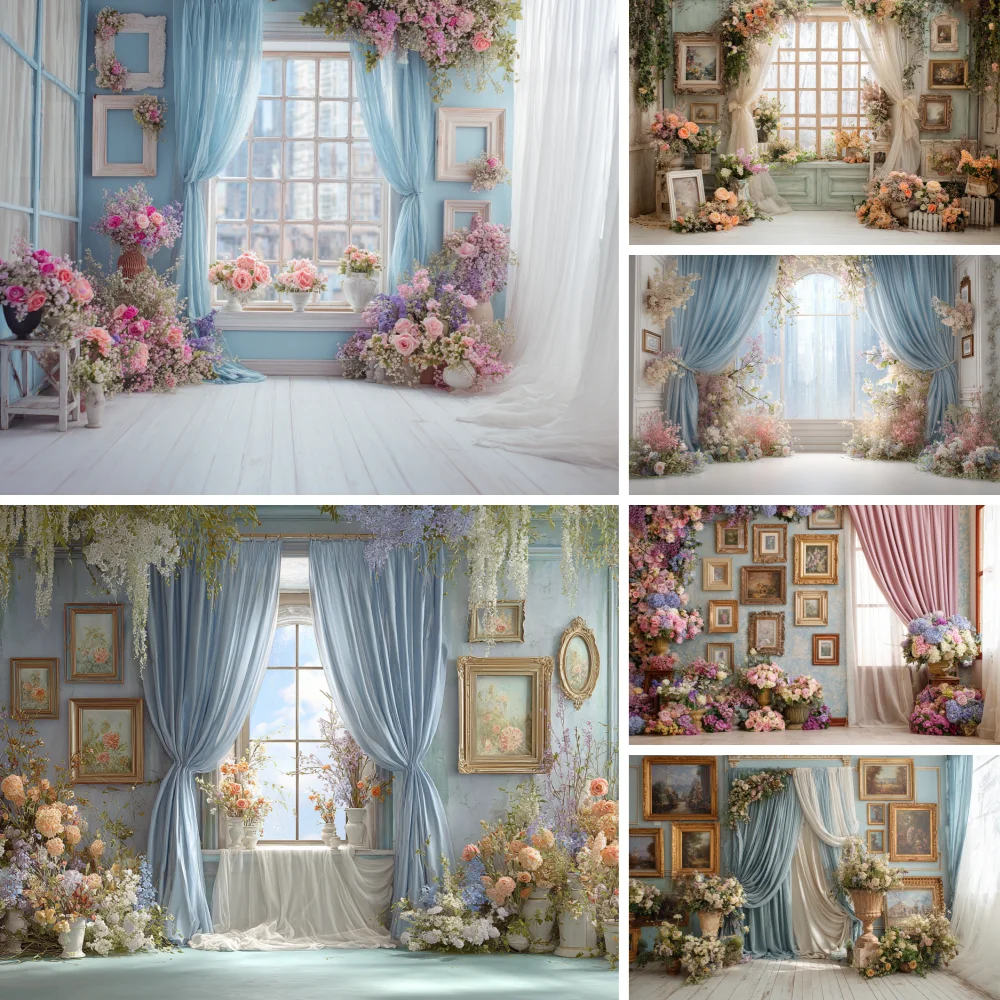 Wedding Background Photography Shooting Props Picture Frame Image Decor Family Portrait Backdrop Photo Studio Wallpaper