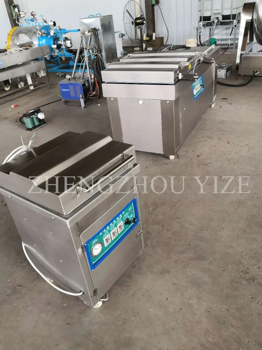 Double Bar Vacuum Packing Machine Grain Vertical Meat Vacuum Packing Single Chamber Automatic Vacuum Packing Machine for Rice