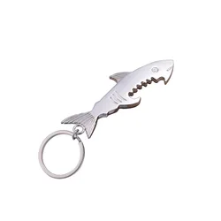 Shark Keychain Bottle Opener Fish Beer Bottle Opener Keychain Charms For Bag Keys Car Keys Accessories Keyring Jewelry Gift