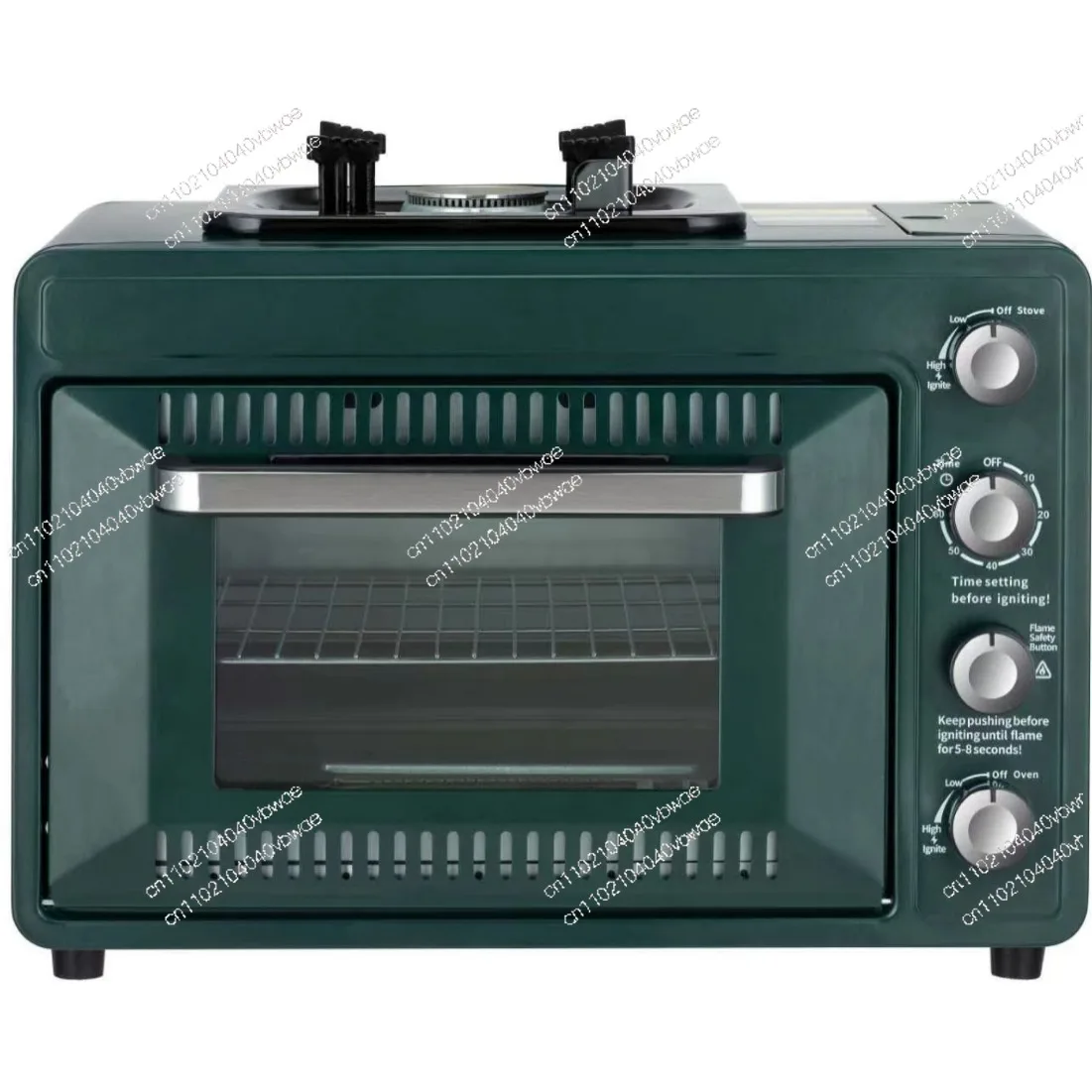 

Outdoor portable gas oven, portable 25-30L oven, multi-functional integrated cassette stove for outdoor camping