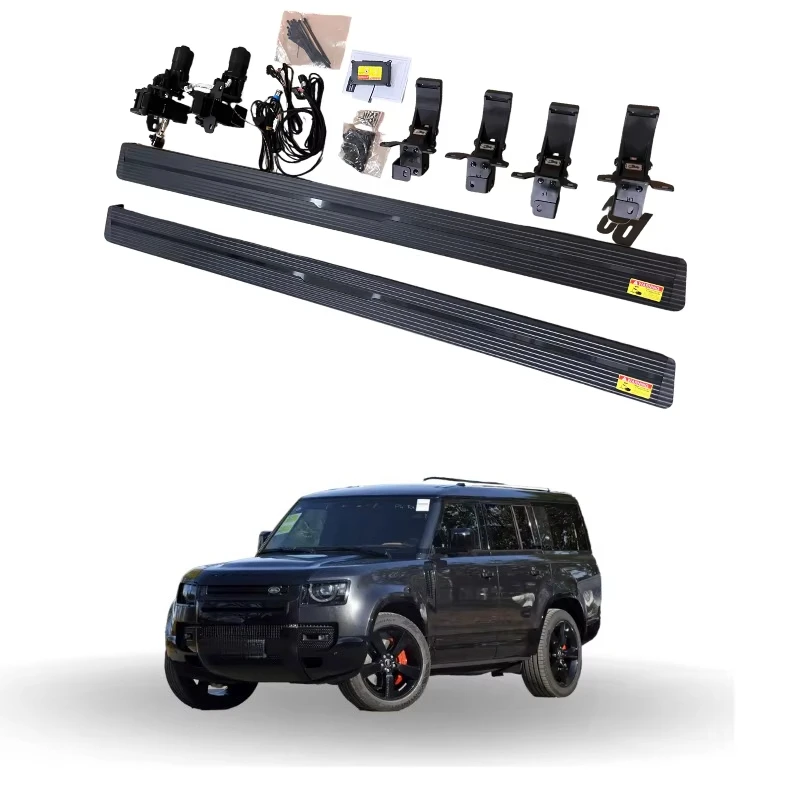 

Defender 90 110 130 Aluminum Alloy Automatic Electric Side Pedal Running Board Auto Parts