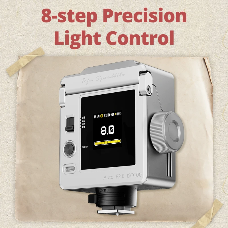 SIDANDE Universal Hot Shoe Jump Flash T1 Retro Flash M/AUTO Mode Off-Camera Suitable For Most Brand Camera