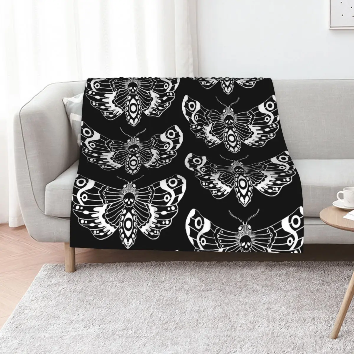 

Death Moth Throw Blanket Polar Blankets For Bed cosplay anime Flannel Fabric Blankets