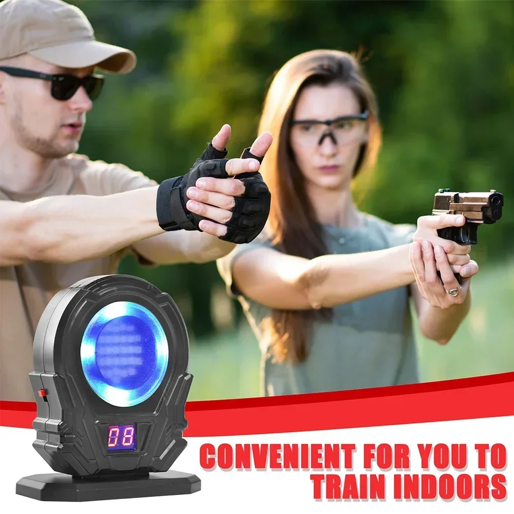YColor Sensitive Infrared Induction Electronic Laser Target Shooting Toy with Sound Effects for Dry Fire Laser Training Practice