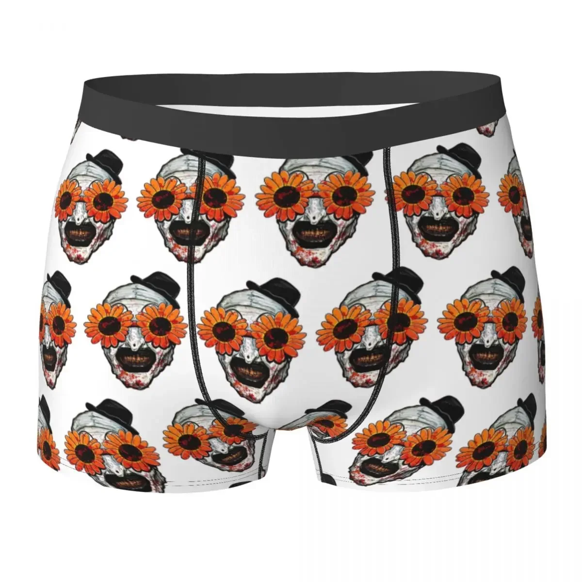 Boxer Underpants Shorts Art The Clown Terrifier 2 Sunflower Sunglasses Panties Men Soft Underwear for Homme Man Boyfriend Gifts