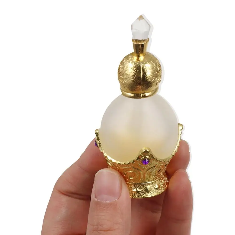 

Retro Bottle Arabian Style Aromatherapy Pipe Essential Oil Dropper Bottle Decorative Crystal Travel Cosmetic Containers