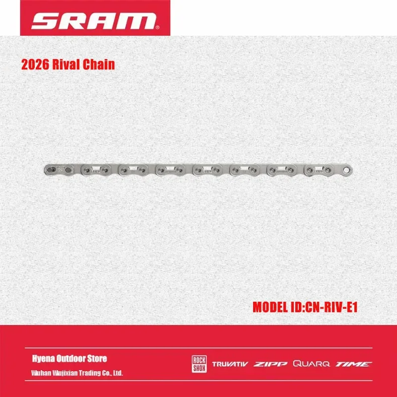 

SRAM 2026 New Model Rival Chain CN-RIV-E1: Flattop Tech for 12-Speed Road & 13-Speed XPLR AXS Dropbar Groupsets