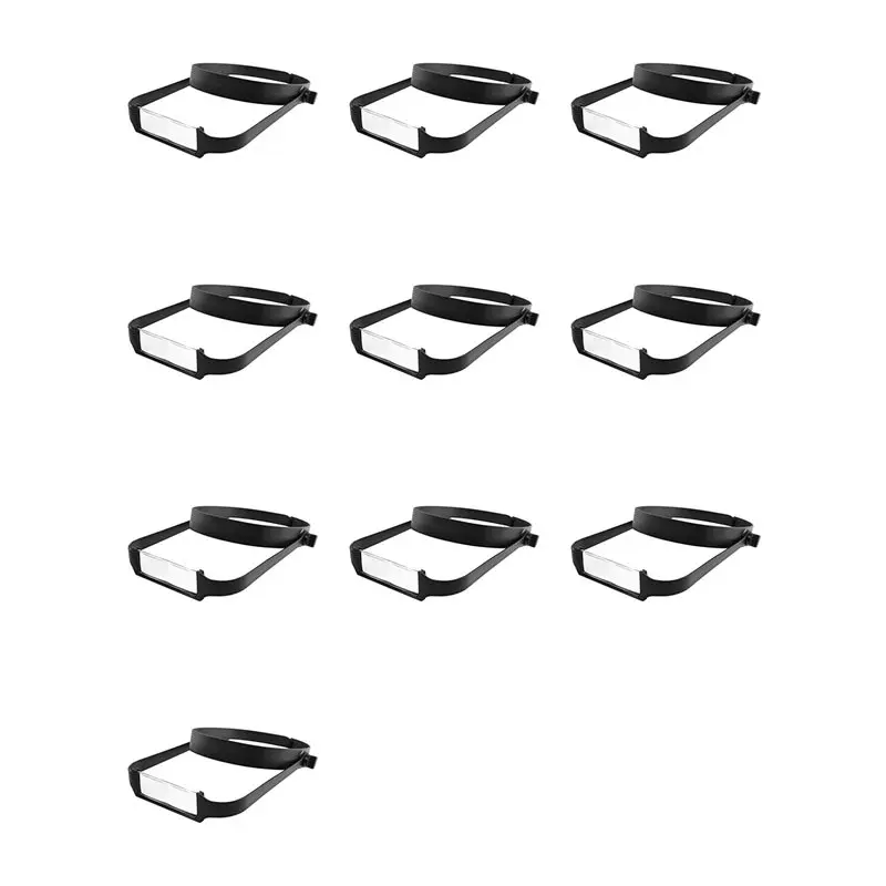 【HOUSEHOLD GOODS】10X Slimline Headband Magnifier With 40 Lenses, Assisted Repair Of Head-Mounted Reading Magnifying Glass