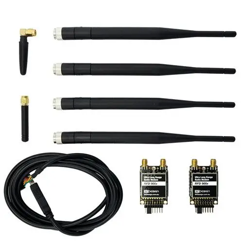 RFD900X PLUS 915MHz Ultra 40km Long Range Telemetry Radio Modem With Antenna For APM PIX Flight Controller