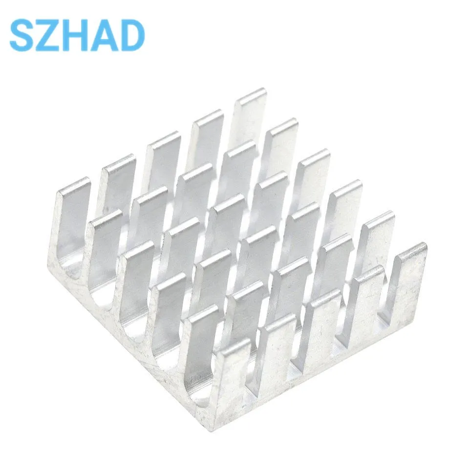 5PCS Heatsink Radiator Cooler Radiator 22x22x10MM High Quality Silver Slot Heat Sink 