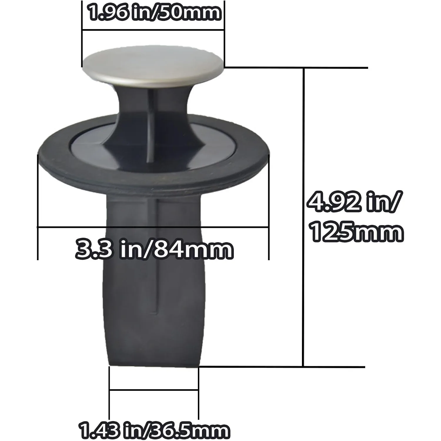 3.3-3.38 Inches Garbage Disposal Scraper Disposer Tool Garbage Disposal Plunger