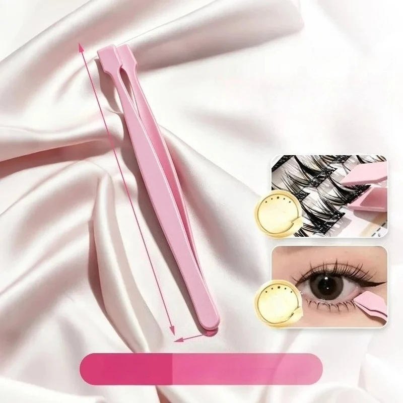 Makeup Tool Lash Eyelash Cluster Non Slip Applicator Eyemakeup Tools Fine Tip Profession Tweezer Safe Makeup Tool for Beginners