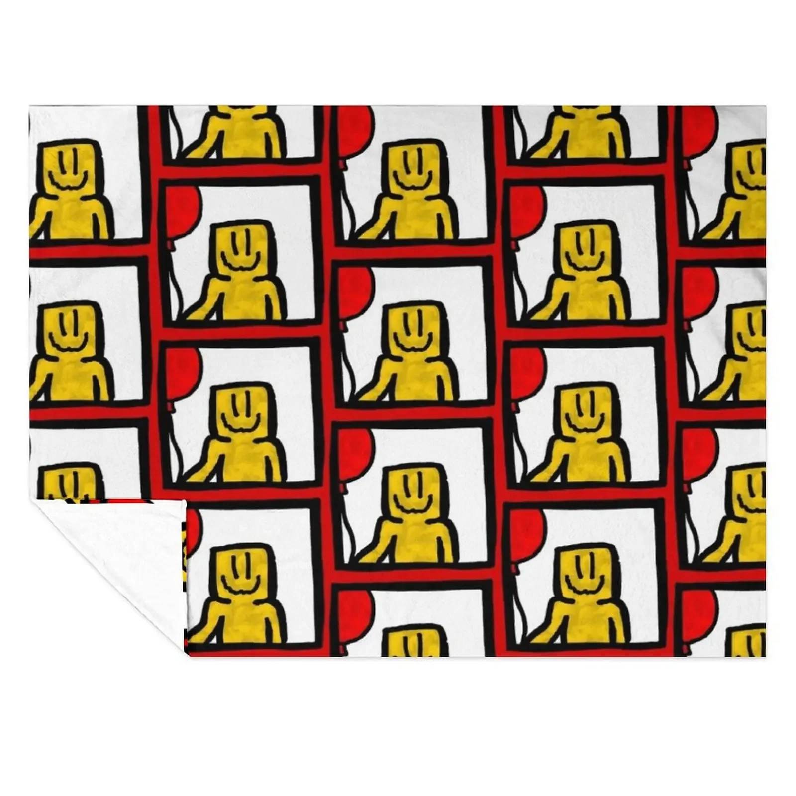 

Partygoer Portrait Throw Blanket manga For Sofa Thin wednesday Summer Blankets