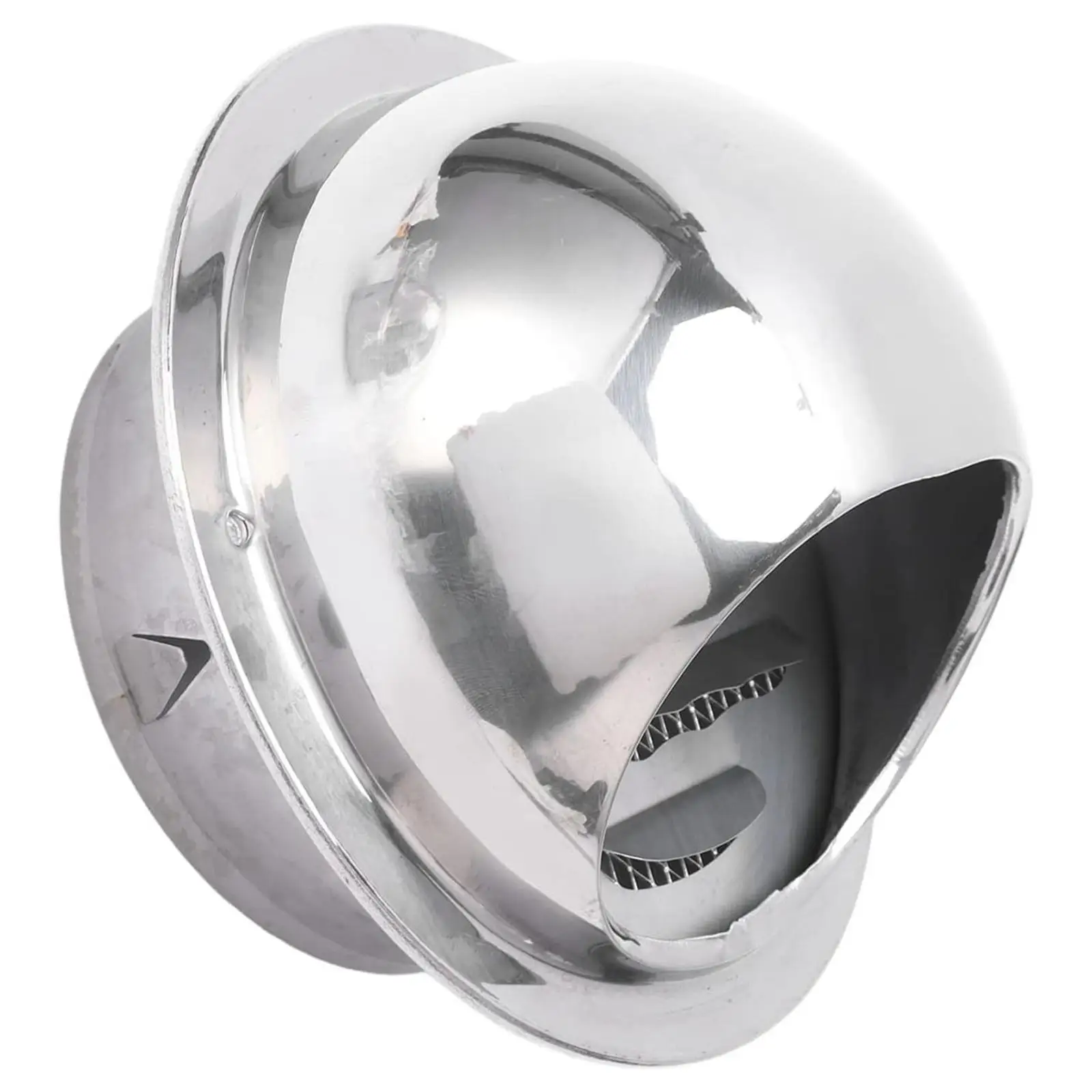 Home Stainless Steel Exterior Dryer Vent Cover Easy Installation Vent Protection for Multiple Pipe Sizes