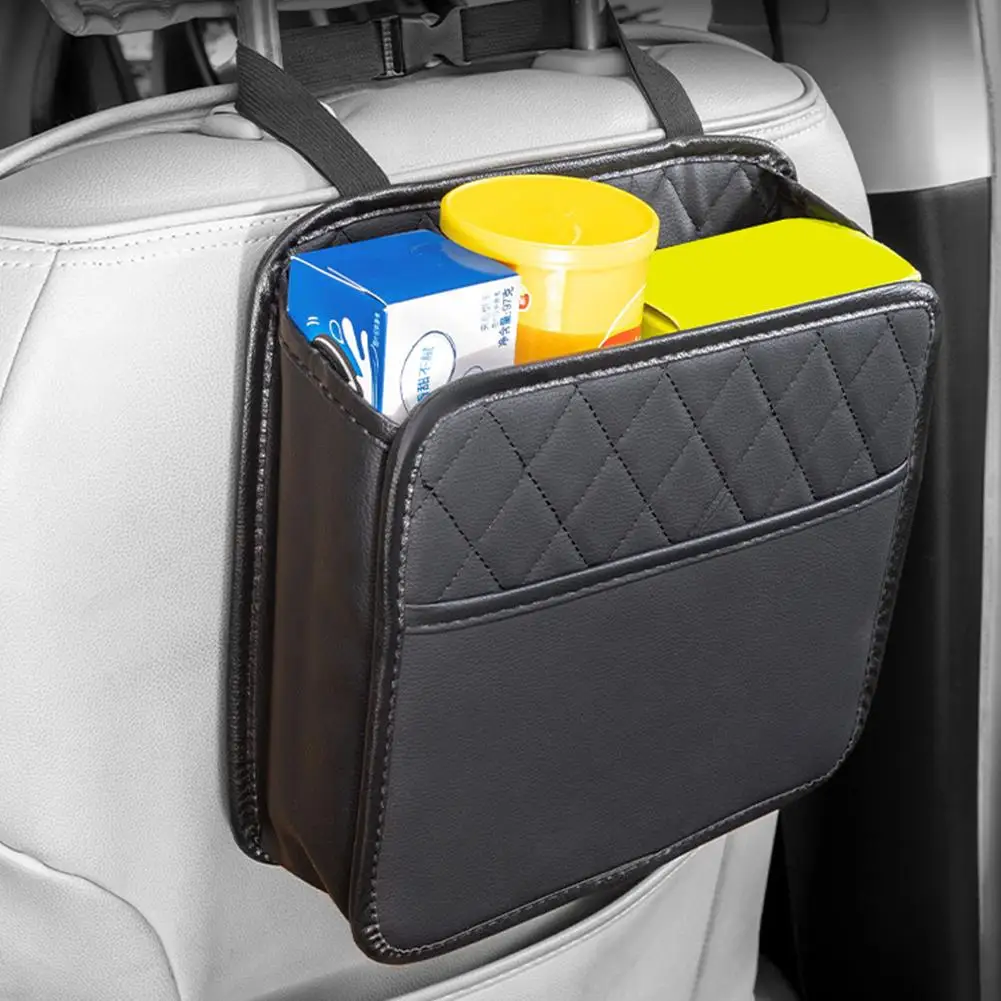 Multifunktionale Aufbewahrungstasche für Autositze. Aufbewahrungstasche aus Leder. Müllsack. Aufbewahrungstasche. Geeignet für die meisten Automodelle