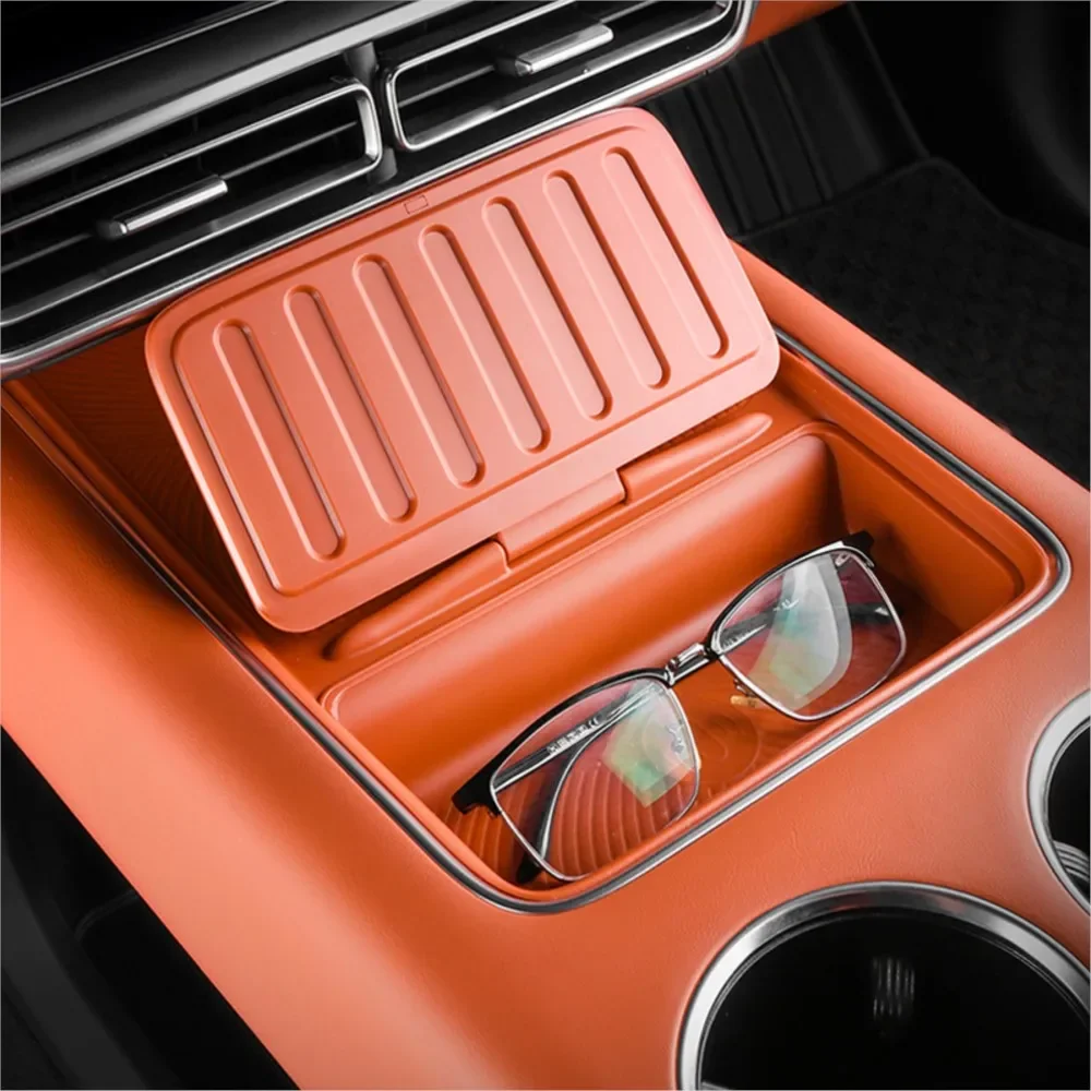 

For LiXiang L7 L8 L9 2022 2023 Car Magnetic Flap Flexible Silicone Padding Storage Box Anti Slip Protective Pad for Li Xiang