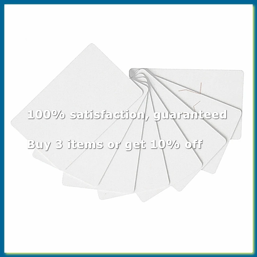 100Pcs RFID Card 13.56Mhz Proximity Smart Cards S50 Rewritable Copy Key for Access Control System-DTA9