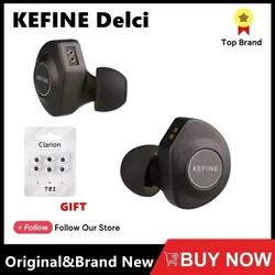 KEFINE-Delci CNC Metal fone de ouvido, Fone Metal, cabo destacável, driver dinâmico, Hi-Fi com fio IEM, DLC Plus PU diafragma, Seeaudio KZ, 10 milímetros