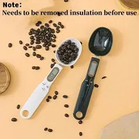 Digital Mini Spoon Scale 0.1-500g High Precision Stainless Steel Kitchen Measuring Tool for Flour Coffee Powder Ergonomic Design
