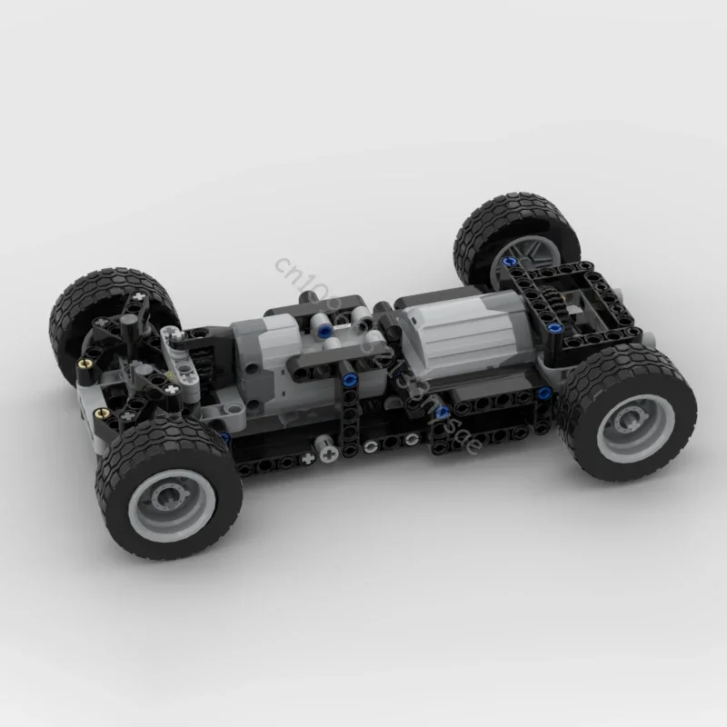 MOC テクニカル RWD シャーシ モーター付き RC カービルディングブロック DIY クリエイティブエキスパート車両組立レンガ子供のおもちゃクリスマスギフト