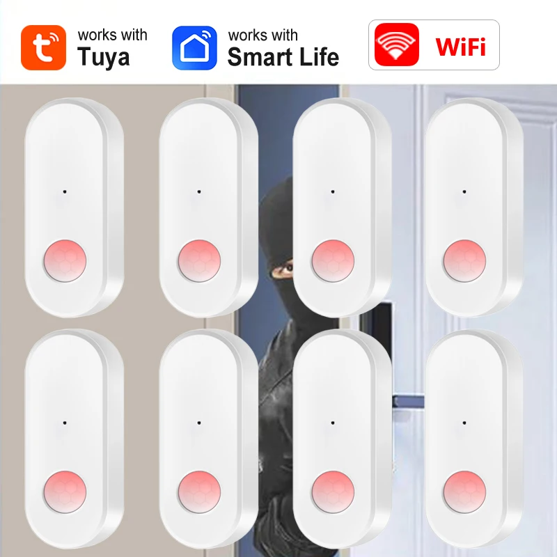 

Tuya WiFi PIR infrared Sensor Human Motion Detector Home Security Anti-theft Devices Smart Life APP Works With Alexa Google Home