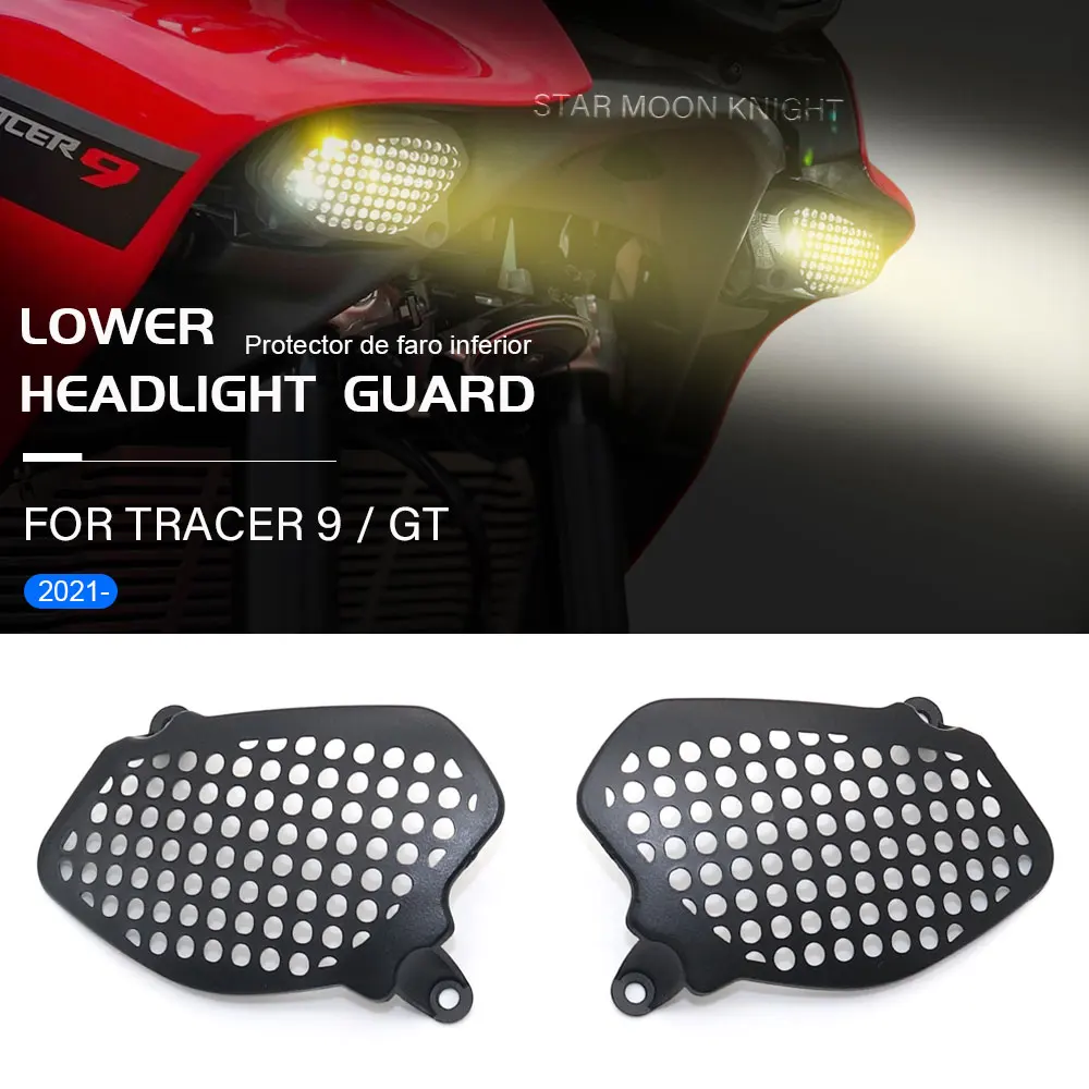 

Lower Headlight Guard For Yamaha Tracer 9 9GT Tracer9 GT Tracer9gt 2021- ABS plastic Fog Auxiliary Light Grille Protection Cover