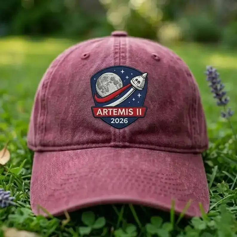 Custom Hat Artemis II 2026 Mission Hat, Space Program Dad Cap, Moon Landing Orion SLS Rocket Launch Gift