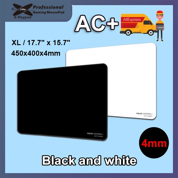 450x400x4mm XL X-raypad Aqua Control+ Black Or White Version FPS Gaming Mouse Pads CSGO pubg apex