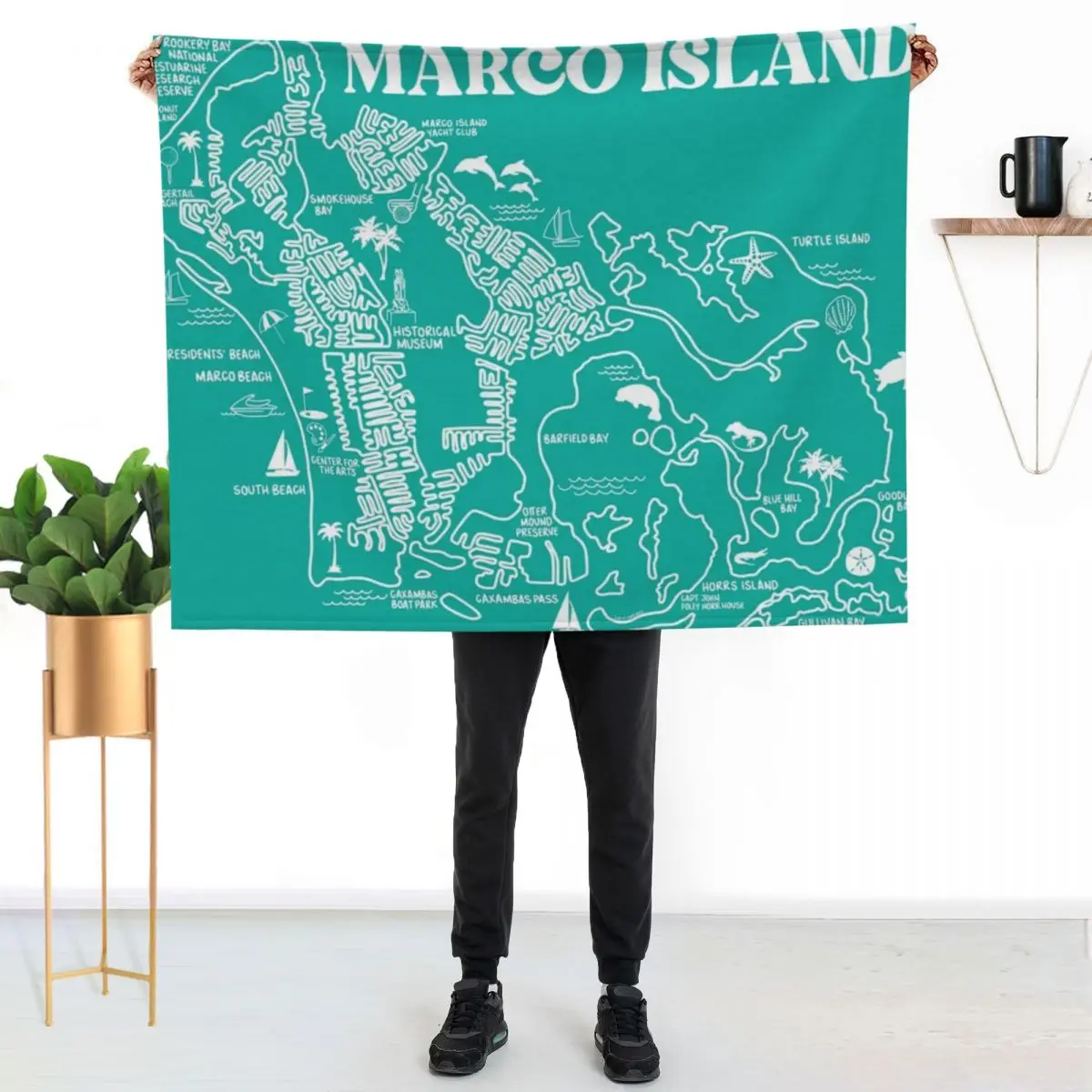 Marco Island Throw Blanket Decoratives valentine gift ideas Polar blankets and throws wednesday Large Blankets