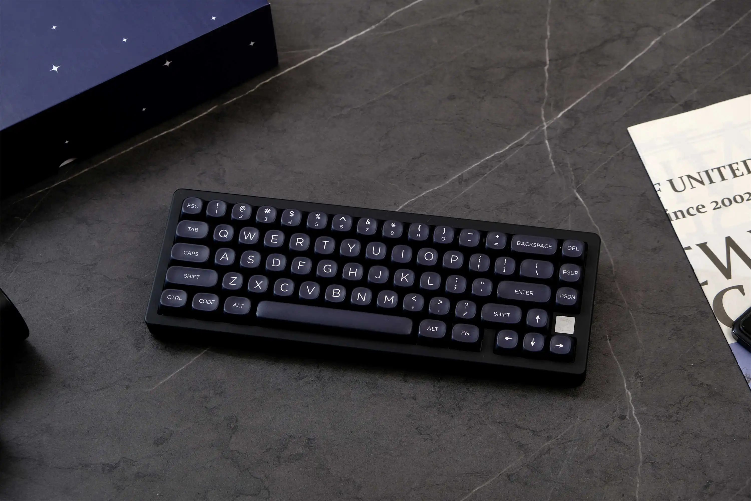 Gmk minimalist ische schwarze Tasten kappe Tasten pbt Tasten kappen moa Profil Dye-Sub angepasste Tasten kappen für mechanische Tastatur