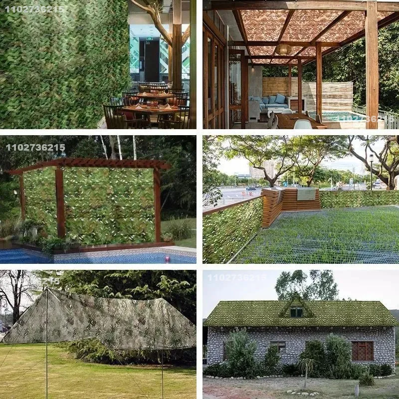 Imagem -06 - Rede de Camuflagem para Decoração de Jardim Sombra Net Selva Verde e Branco Cor do Deserto Pavilhão m 5m m x 4m 4m 4m