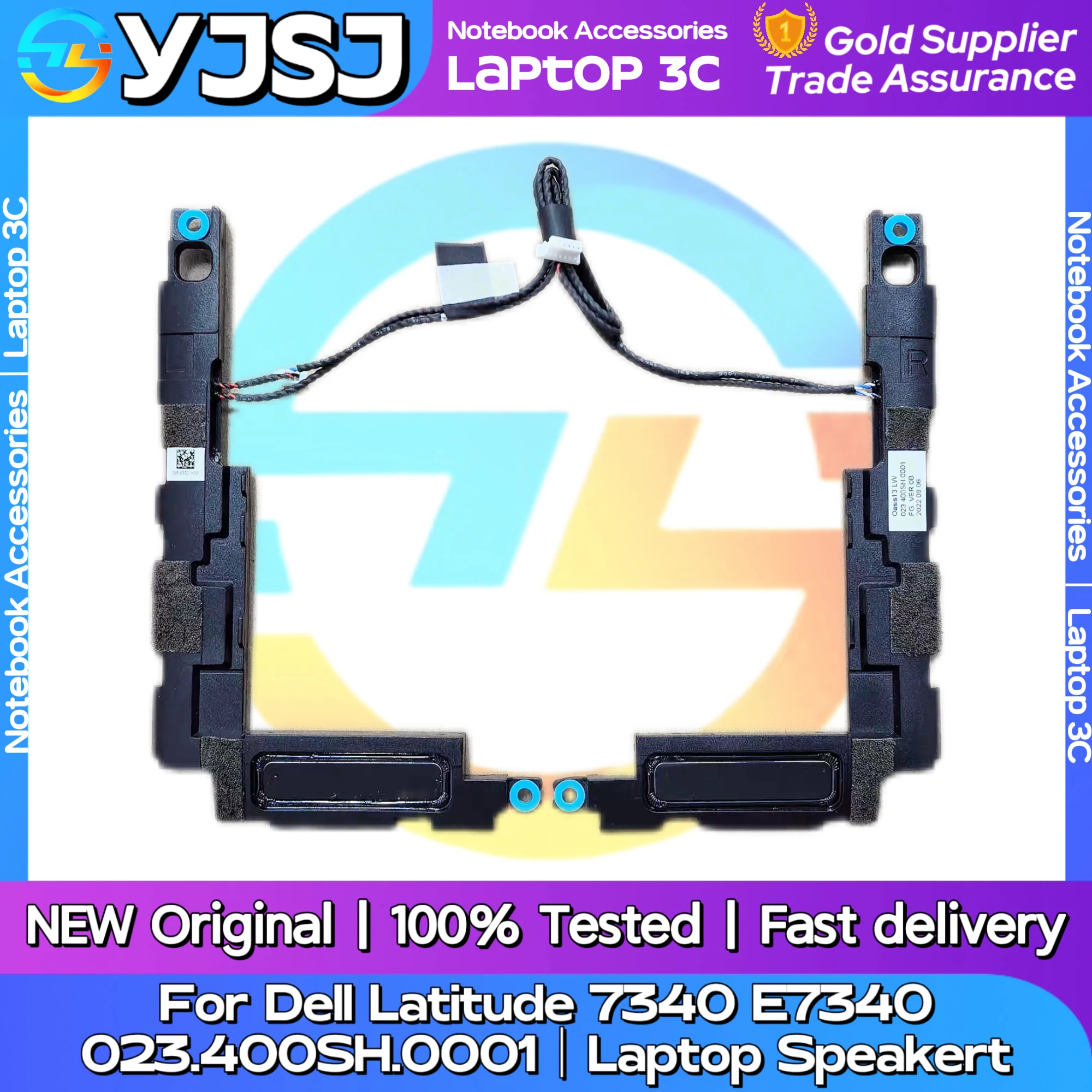 

New Original Laptop Notebook Audio Speaker For Dell Latitude 7340 E7340 built-in speaker horn audio 023.400SH.0001
