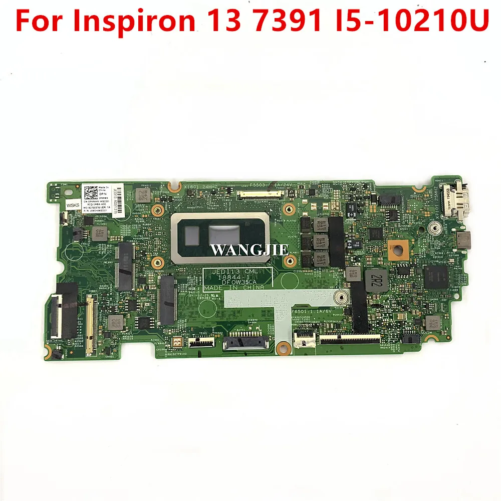 CN-0PKNWK 0HF90F 0PKNWK Para Dell Inspiron 7391 2-em-1 Laptop Placa-mãe 18844-1 i5-10210U 8GB 100% Completamente Testado