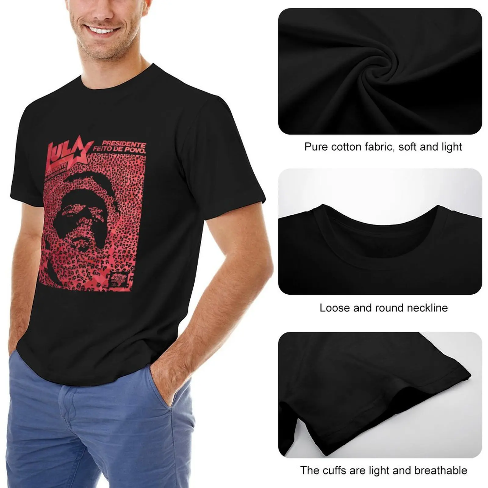 Lula President T-Shirt man t shirt topping custom t shirt funny shirt cotton mens t shirts top quality