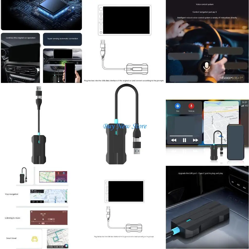 

20CE USB Dongle Auto Adapter Convert Wire to Wireless Easy Installation