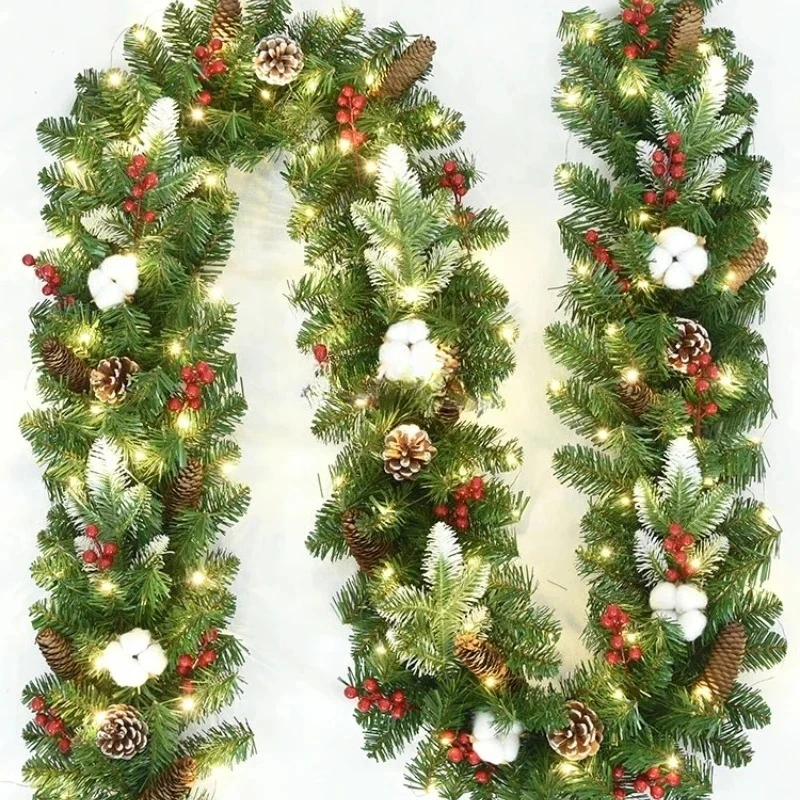 Decorative rattan window pendant door hanging wreath ornament Christmas tree household goods