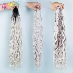 Magic Synthetic Hair Loose Deep Wave Braiding Hair Extensions 24