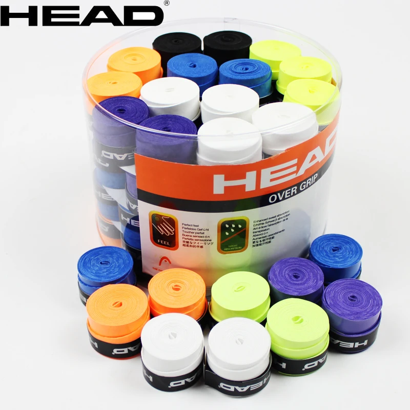 60Pcs Head Anti Slip Head Overgrip Tennis Racket Grips Original Tennis Overgrip Pu Dry Feel Badminton Grips Tennis Squash Traini