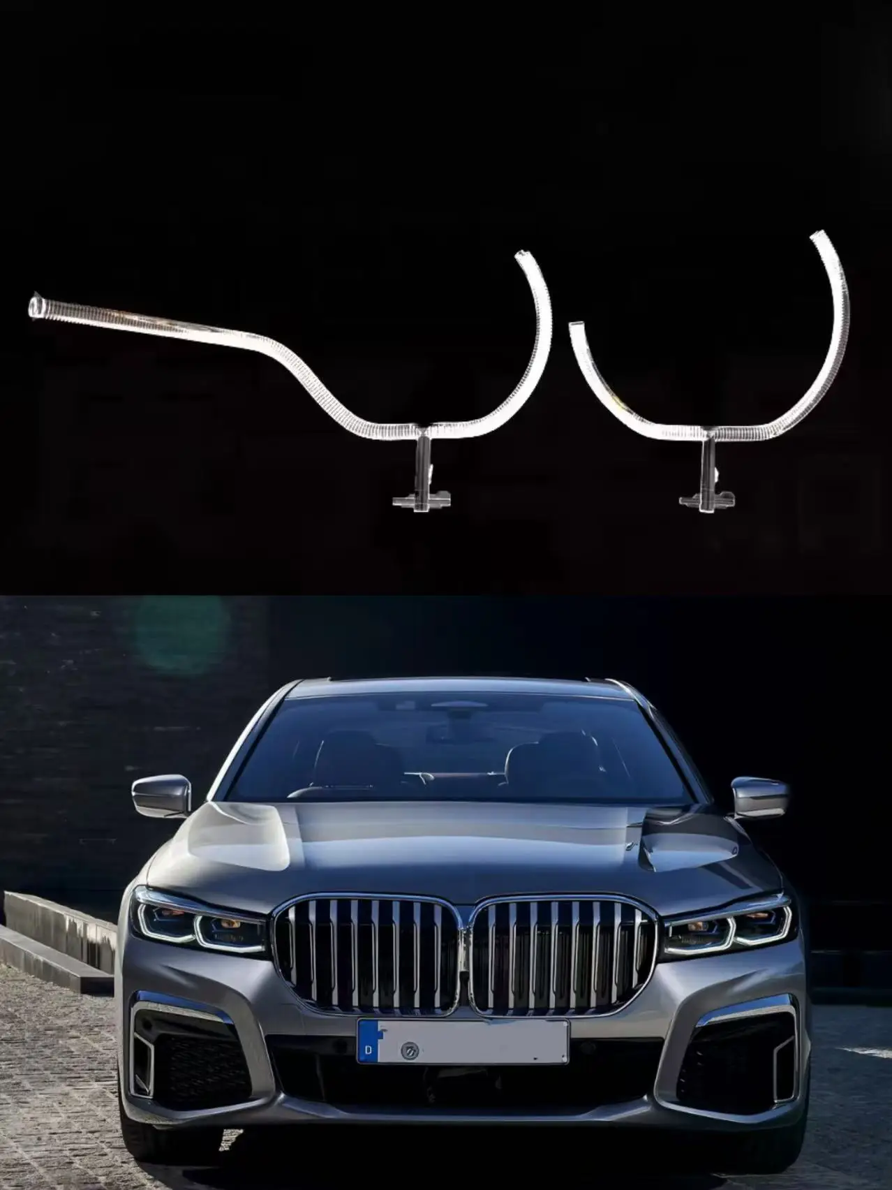 

For BMW 7 Series G11 G12 2016 2017 2018 Car Headlight DRL Daytime Running Light Plate Guide Tube Strip