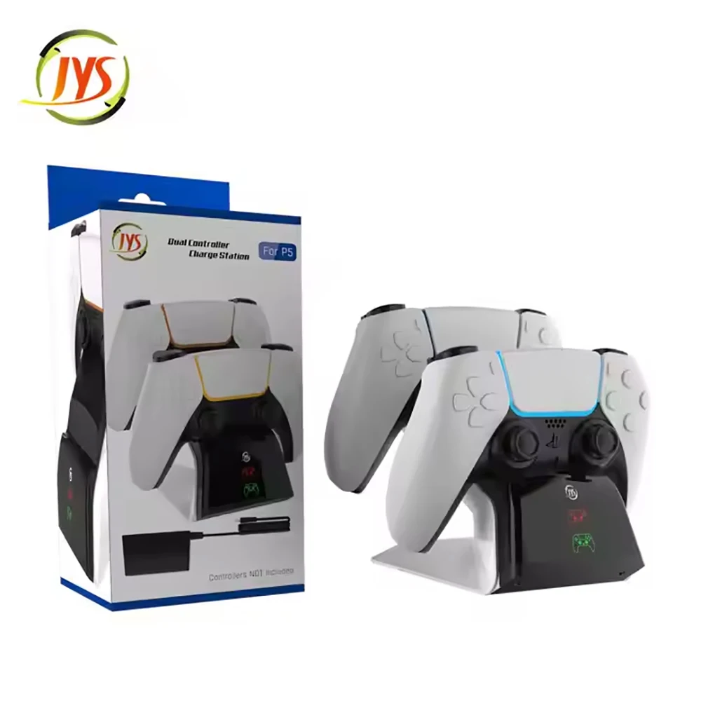 

JYS-P5102 Fast Charging Dock Stand For PS5 Gamepad Dual Charger Station For PS5 Controller Charger Base